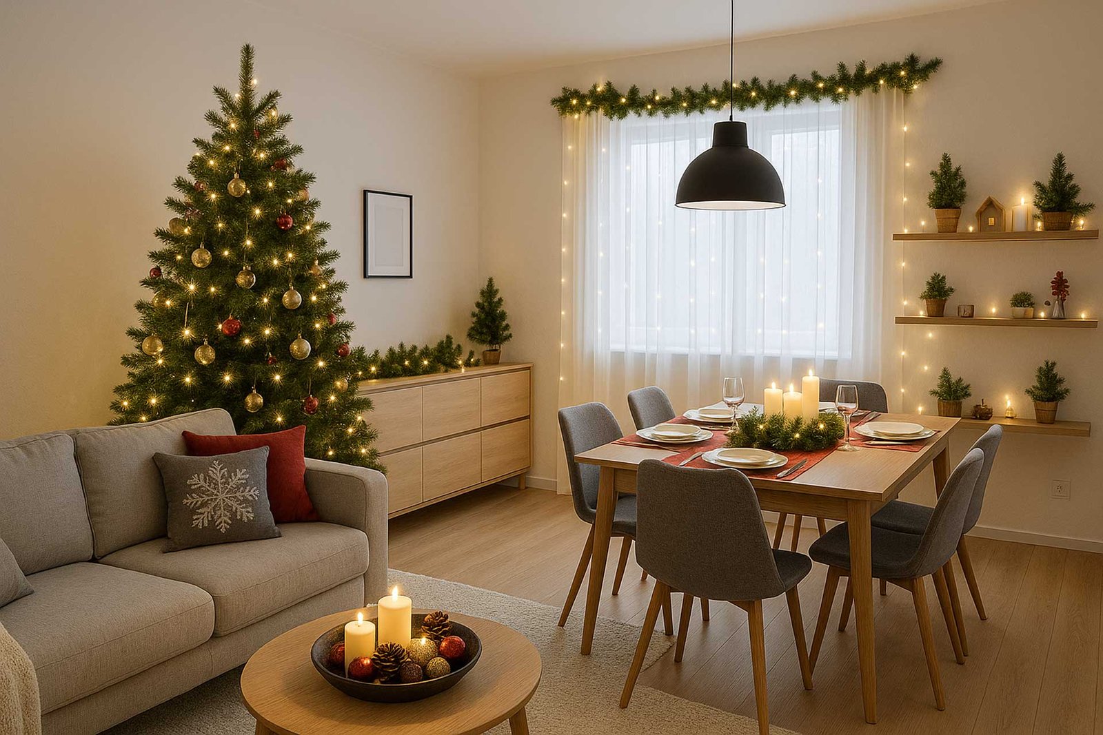How to Decorate a Modern Home Interior for Christmas