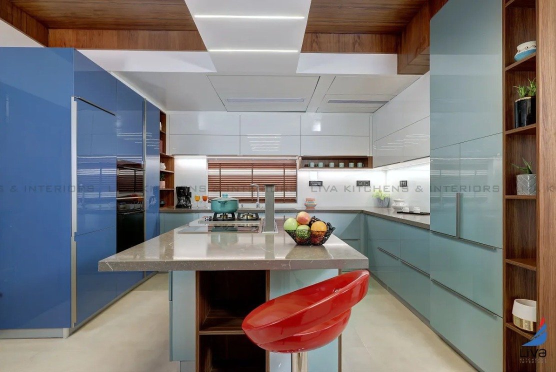 Affordable modular island kitchen with storage