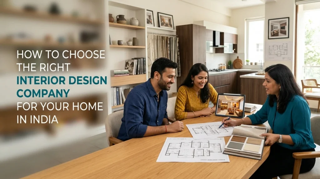 Interior design company consultation with homeowners planning modern home interiors in India